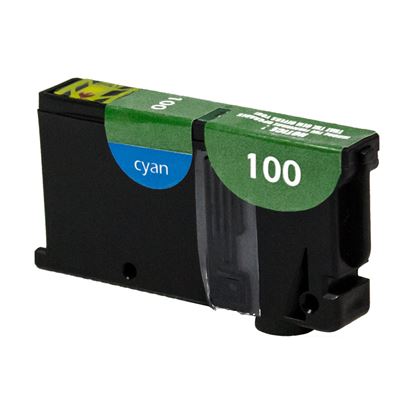 Remanufactured Lexmark 100XL (14N1069) InkJet Cartridge, Cyan 600 Yield 1