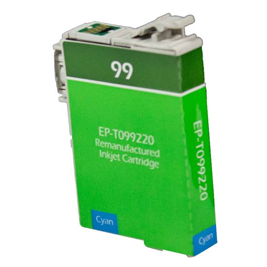 Remanufactured Epson 99 (T099220) InkJet Cartridge, Cyan 450 Yield 1