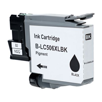 Compatible Brother LC506XLBK Inkjet Cartridge, Black 2500 High Yield 1