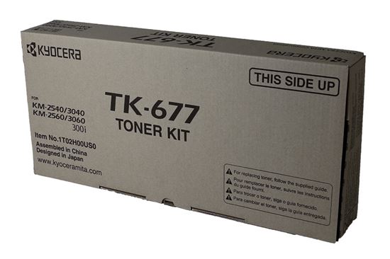 OEM Kyocera Mita TK-677 (1T02H00US0) Toner Cartridge, Black 20K Yield 1