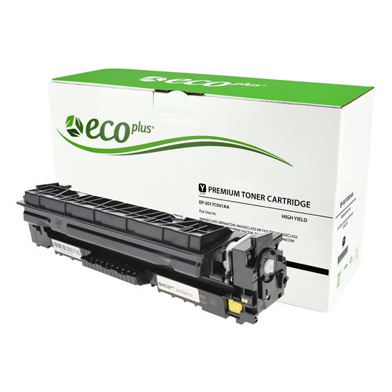 EcoPlus Canon CRG-055H (3017C001AA) Toner Cartridge, Yellow 5.9K High Yield, (Used OEM Chip), Made in USA 1