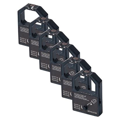 Compatible Panasonic KX-P145B Printer Ribbon, Black 4.5 Million Characters, 6 Pack Value Pack 1