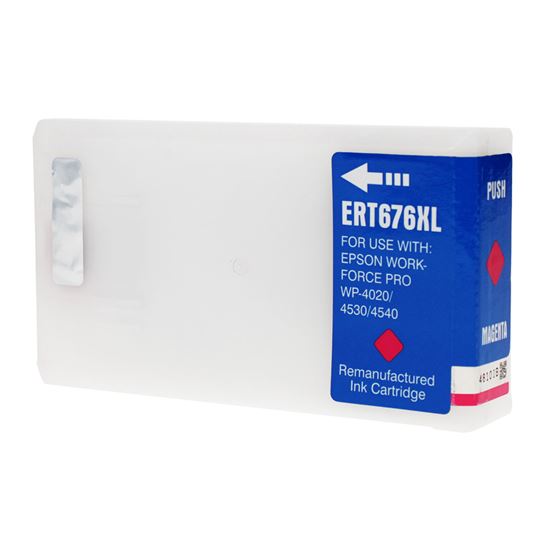 Remanufactured Epson 676XL (T676XL320) InkJet Cartridge, Magenta 1200 High Yield 1