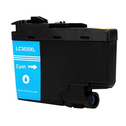 Compatible Brother LC3035 XXL (LC3035C) InkJet Cartridge, Cyan 5K Ultra High Yield 1