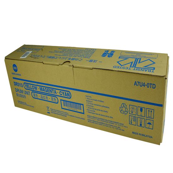 OEM Konica Minolta DR313 (A7U40TD) Drum Unit, Color 55K - 135K Yield 1