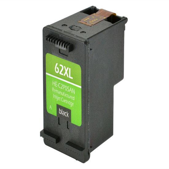 Remanufactured HP 62XL (C2P05AN) InkJet Cartridge, Black 600 High Yield 1