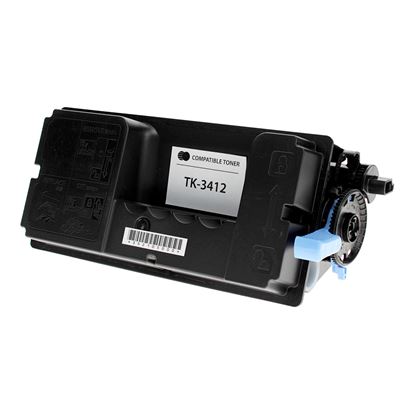 Compatible Kyocera Mita TK-3412 (1T0C0X0US0) Toner Cartridge, Black 15.5K Yield, (With Chip) 1
