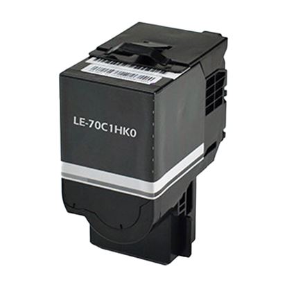 Compatible Lexmark 701HK (70C1HK0) Toner Cartridge, Black 4K High Yield 1