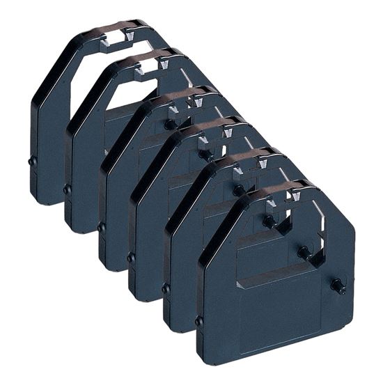 Compatible Panasonic KXP150 Printer Ribbon, Black, 6 Pack Value Pack 1