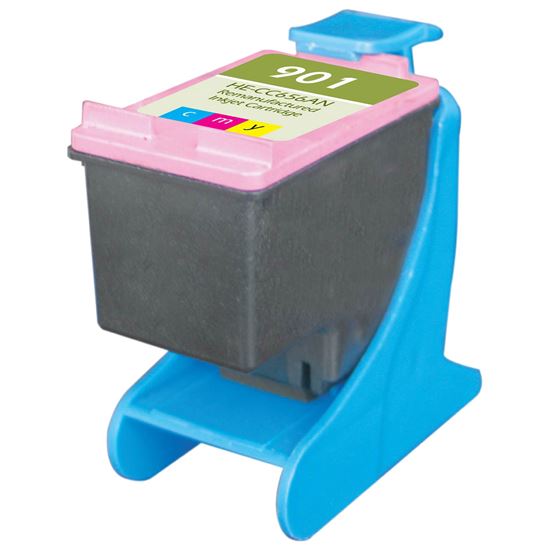 Remanufactured HP 901 (CC656AN) InkJet Cartridge, Tri-Color 360 Yield 1