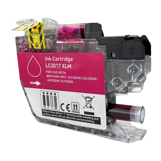 Compatible Brother LC3017 XL (LC3017M) InkJet Cartridge, Magenta 550 High Yield 1