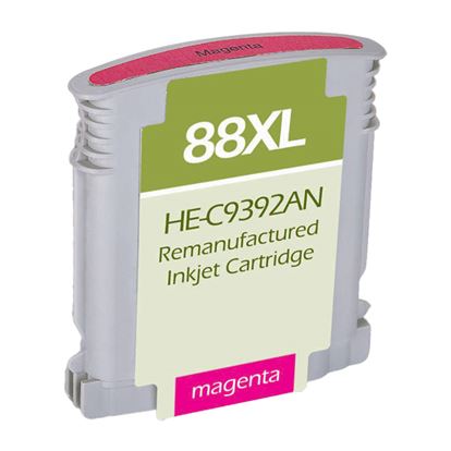 Remanufactured HP 88XL (C9392AN) InkJet Cartridge, Magenta 1540 High Yield 1