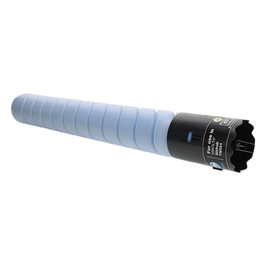 Compatible Konica Minolta TN321C (A33K430) Toner Cartridge, Cyan 24K Yield, TAA Compliant, Made in USA 1