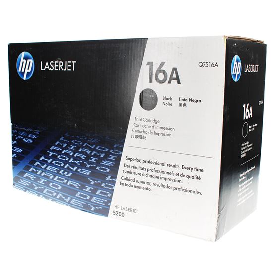 OEM HP 16A (Q7516A) Toner Cartridge, Black 12K Yield 1