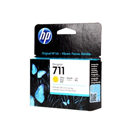 OEM HP 711 (CZ132A) Inkjet, Yellow 29 Yield 1