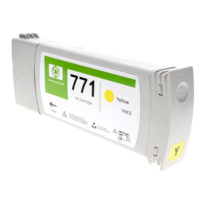 Remanufactured HP 771A (B6Y18A) Wide Format, Yellow 775ml 1