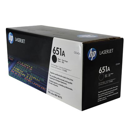 OEM HP 651A (CE340A) Toner Cartridge, Black 13.5K Yield 1