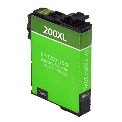 Remanufactured Epson 200XL (T200XL120) InkJet Cartridge, Black 500 High Yield 1
