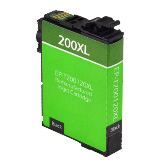 Remanufactured Epson 200XL (T200XL120) InkJet Cartridge, Black 500 High Yield 1