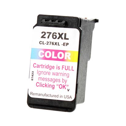 Remanufactured Canon CL-276XL (4987C001) InkJet Cartridge, Tri-Color 300 High Yield 1