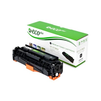 EcoPlus HP 312X (CF380X) Toner Cartridge, Black 4.4K High Yield 1