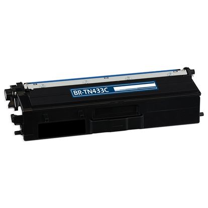 Compatible Brother TN433 (TN433C) Toner Cartridge, Cyan 4K High Yield 1