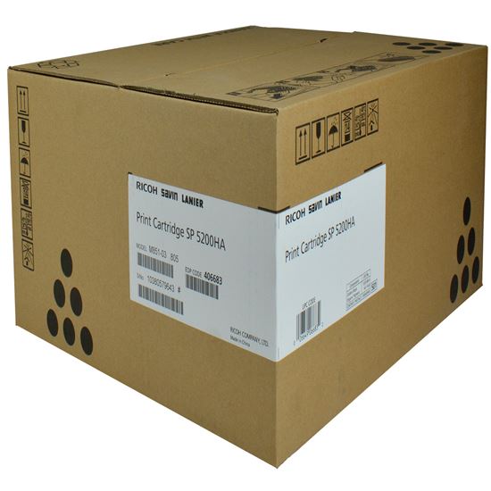 OEM Ricoh  (406683) Toner Cartridge, Black 25K Yield 1