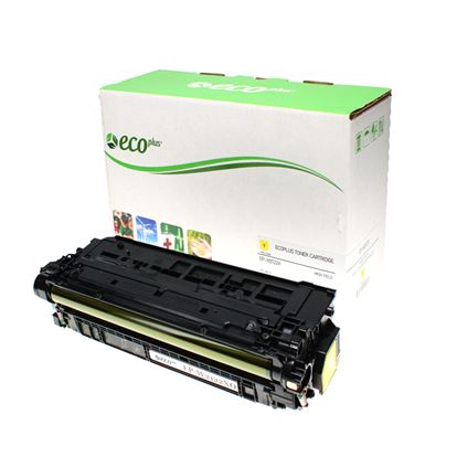 EcoPlus HP 212X (W2122X) Toner Cartridge, Yellow 10K High Yield, (Used OEM Chip) Made in USA 1