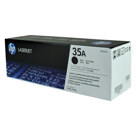 OEM HP 35A (CB435A) Toner Cartridge, Black 1.5K Yield 1