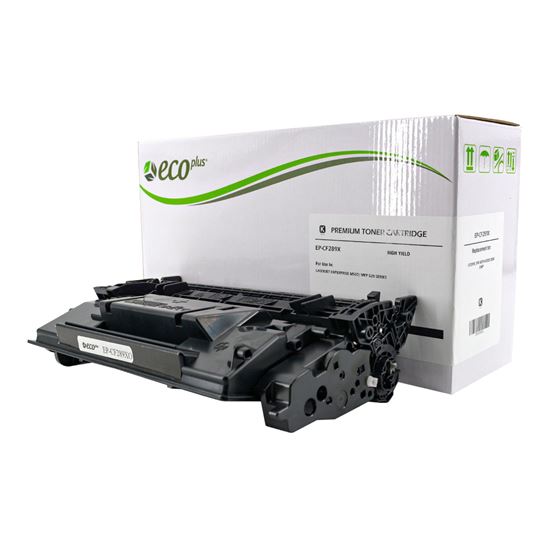 EcoPlus HP 89X (CF289X) Toner Cartridge, Black 10K High Yield, (Used OEM Chip), TAA Compliant 1