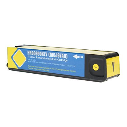 Remanufactured HP 990X (M0J97AN) InkJet Cartridge, Yellow 20K High Yield 1