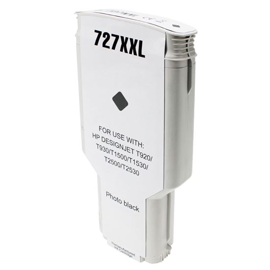 Remanufactured HP 727 (F9J79A) Wide Format, Photo Black 300ml 1