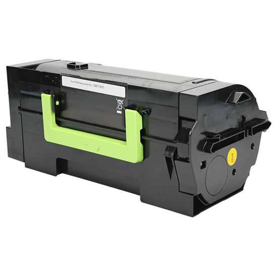 Compatible Lexmark 581X 580XA (58D1X00) Toner Cartridge, Black 35K Extra High Yield 1
