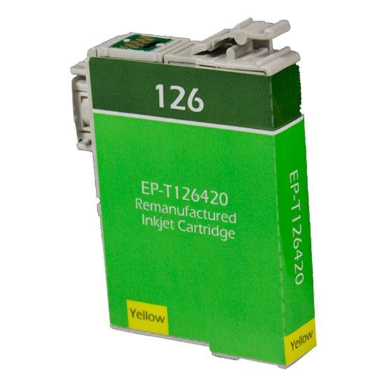 Remanufactured Epson 126 (T126420) InkJet Cartridge, Yellow 470 High Yield 1