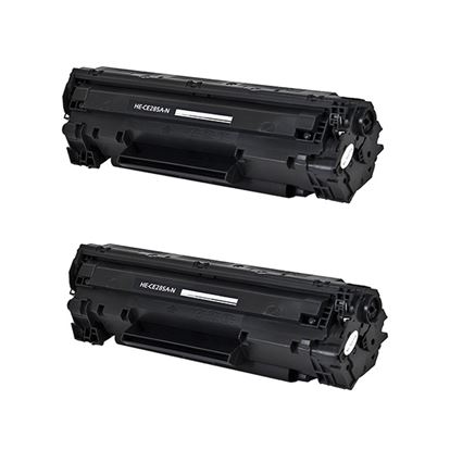 Compatible HP 85A (CE285A) Toner Cartridge, Black 1.6K Yield, 2 Cartridge Value Pack 1