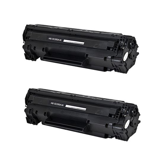 Compatible HP 85A (CE285A) Toner Cartridge, Black 1.6K Yield, 2 Cartridge Value Pack 1