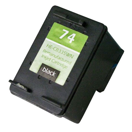 Remanufactured HP 74 (CB335WN) InkJet Cartridge, Black 200 Yield 1