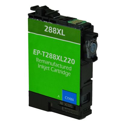 Remanufactured Epson 288XL (T288XL220) InkJet Cartridge, Cyan 450 High Yield 1