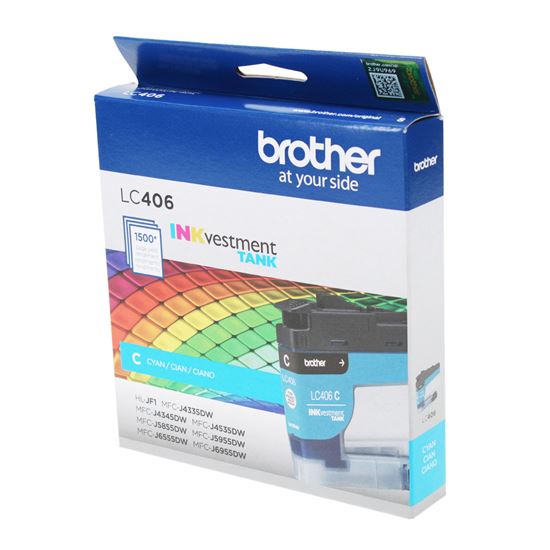 OEM Brother  (LC406C) Inkjet, Cyan 1.5K Yield 1