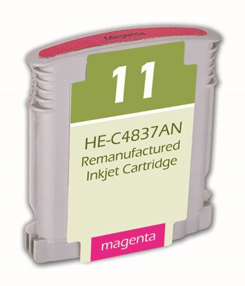 Remanufactured HP 11 (C4837AN) InkJet Cartridge, Magenta 28ML 1