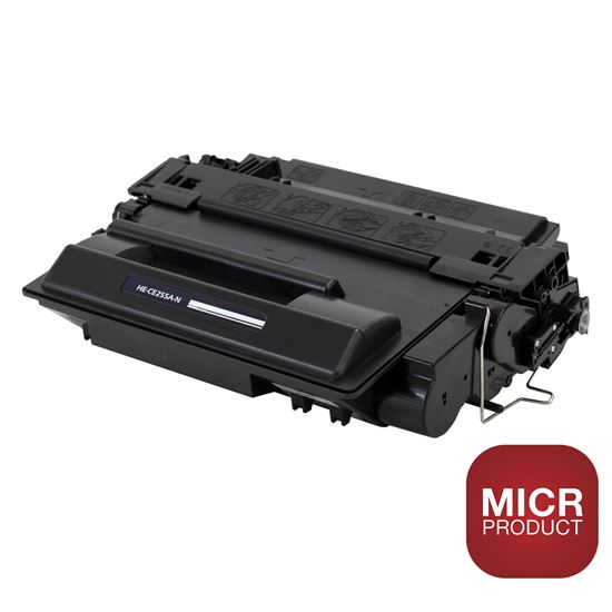 Compatible HP 55A (CE255A) MICR Toner Cartridge, Black 6K Yield 1