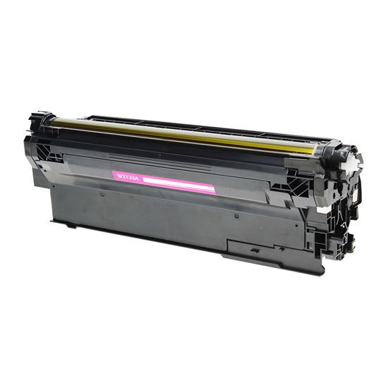 Compatible HP 213A (W2133A) Toner Cartridge, Magenta 3K Yield, (New Chip), Will not work with E Series 1