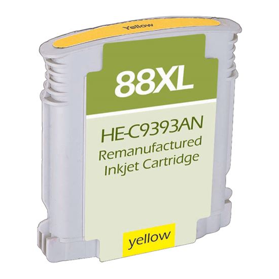 Remanufactured HP 88XL (C9393AN) InkJet Cartridge, Yellow 1540 High Yield 1
