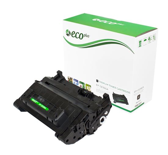 EcoPlus HP 90A (CE390A) Toner Cartridge, Black 10K Yield 1