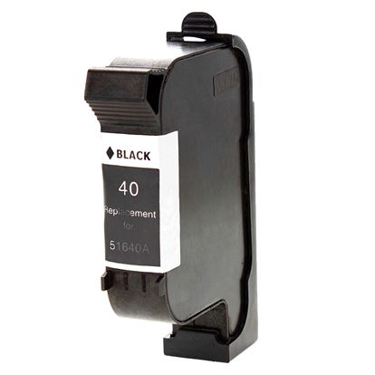 Remanufactured HP 40 (51640A) InkJet Cartridge, Black 1100 Yield 1