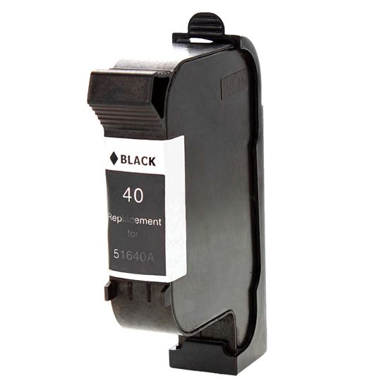 Remanufactured HP 40 (51640A) InkJet Cartridge, Black 1100 Yield 1