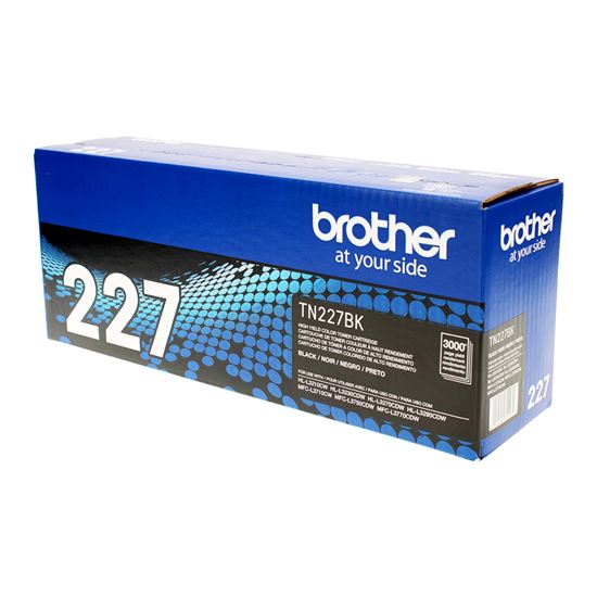OEM Brother  (TN227BK) Toner Cartridge, Black 3K High Yield 1