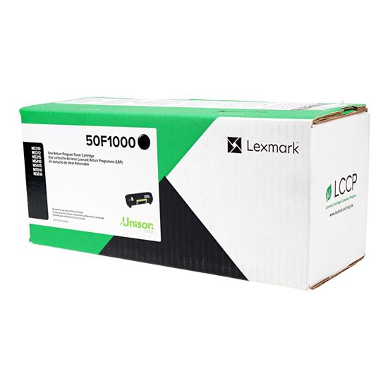 OEM Lexmark  (50F1000) Toner Cartridge, Black 1.5K Yield, Return Program 1