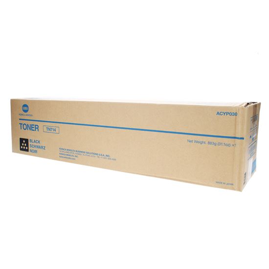 OEM Konica Minolta TN714 (ACYP030) Toner Cartridge, Black 45K Yield 1