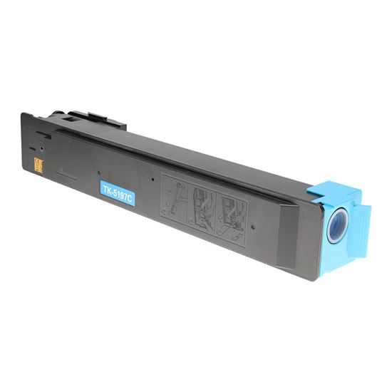 Compatible Kyocera Mita TK-5197C (1T02R4CUS0) Toner Cartridge, Cyan 7K Yield, TAA Compliant, Made in USA 1